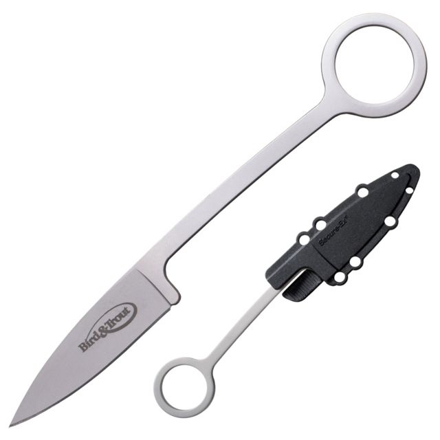 Cold Steel Bird and Trout Fixed Blade Knife Black 2.25 in Japanese AUS8A