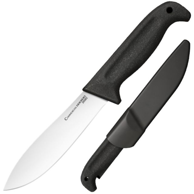 Cold Steel Commercial Series Western Hunter Knife w/Sheath Black/Silver 11 1/4in