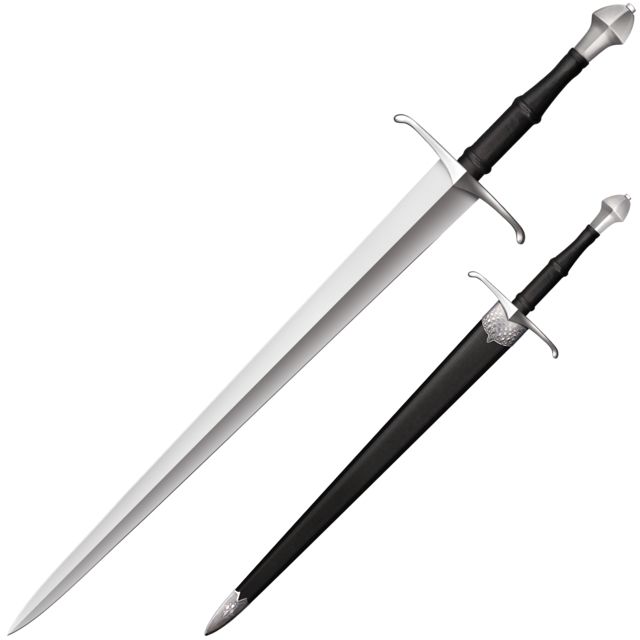 Cold Steel Competition Cutting Sword 30.5in 1055 High Carbon Steel Black Steel Handle