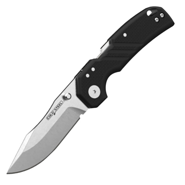 Cold Steel  Engage 3in Folding Clip Point Plain Satin S35VN SS Blade/4.11in Black G10 Handle Includes Belt Clip - Cold Steel
