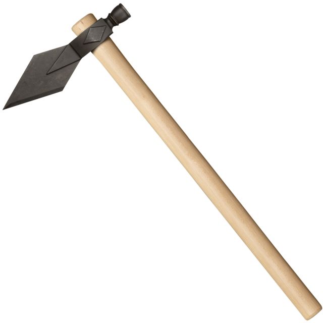 Cold Steel Diamond Spontoon Hawk Drop Forged 1055 Carbon Blade Wood American Hickoy Handle 22in