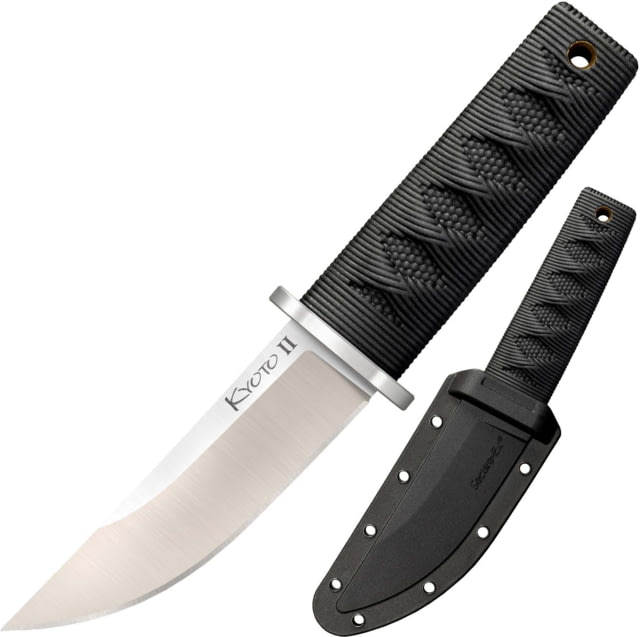 Cold Steel Kyoto Fixed Blade Knife 3 3/8in 8Cr13MoV Stainless Steel Tanto Blade 3 3/8in Long Kray-Ex Handle