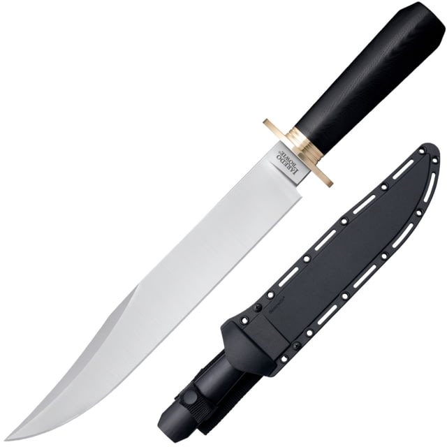 Cold Steel Laredo Bowie Knife 10.5in CPM 3V Steel Clip Point Blade Black G10 Handle 16DL