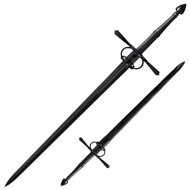 Cold Steel MAA La Fontaine Sword of War Black 52in - Cold Steel