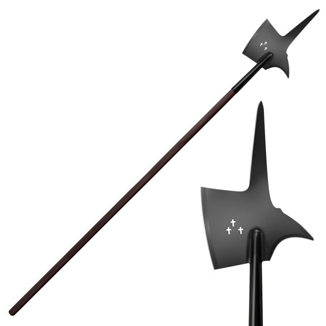Cold Steel MAA Swiss Halberd Spear-Hook Black