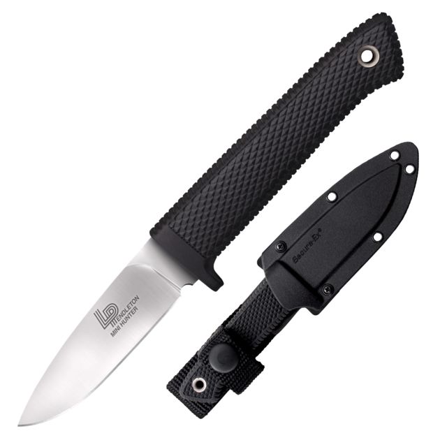 Cold Steel Pendleton Mini Hunter Knife 3in Blade w/Kray-Ex Handle Black CS - Cold Steel