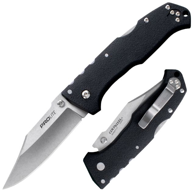 Cold Steel Pro Lite 8in Folding Knife 3.5in Clip Blade Black
