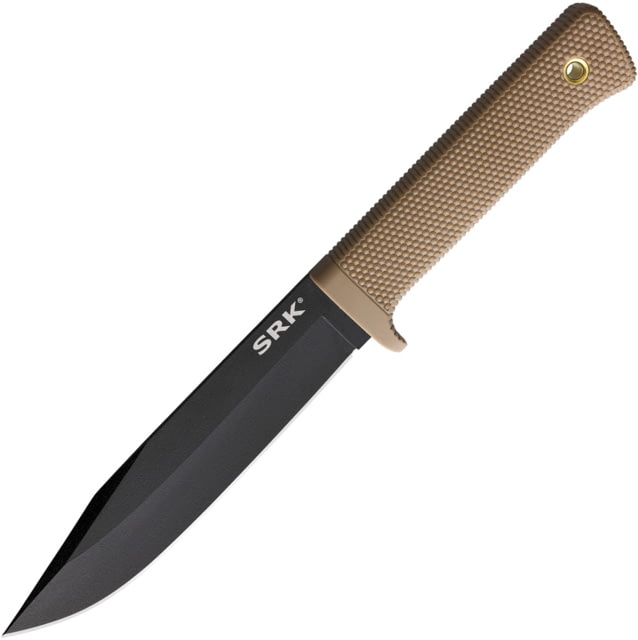 Cold Steel SRK Compact Desert Tan 6.00 in Fixed Blade Knife Desert tan Kray-Ex