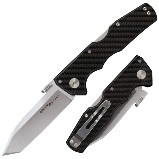 Cold Steel Storm Cloud 8 1/8in Knife Black/Silver - Cold Steel