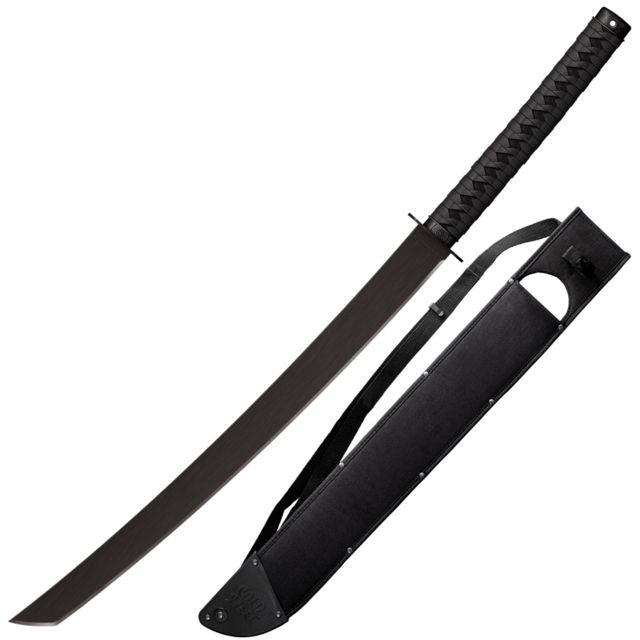 Cold Steel Tactical Katana Machete w/Sheath Black 36 1/4in - Cold Steel