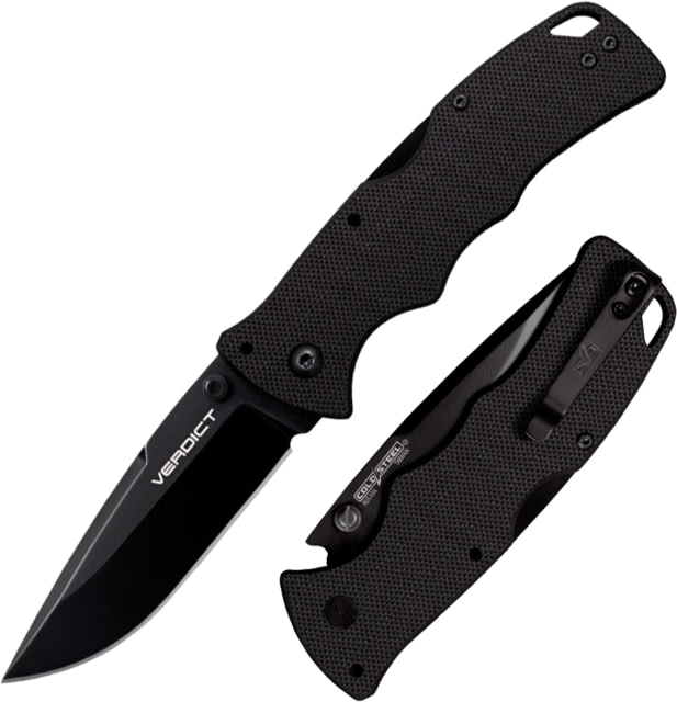 Cold Steel Verdict AUS-10A Folding Knives 3in AUS-10 Japanese SS Spear Point Blade G10 Handle FL-C3SP10A