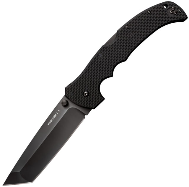 Cold Steel XL Recon 1 Folding Knife5.5in Japanese Aus 8A Stainless Clip Point Blade Black G10 Handle - Cold Steel
