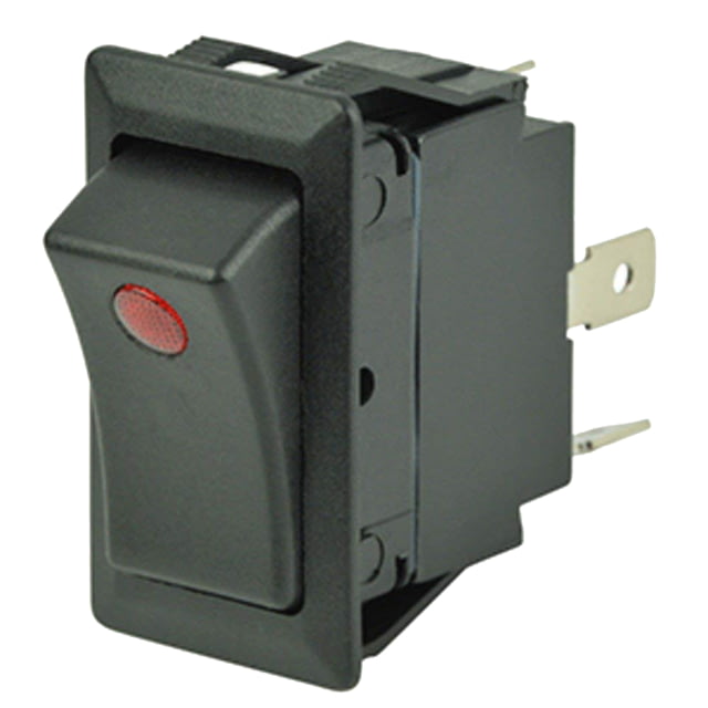 Cole Hersee Rocker Switch w/Small Round Pilot Lights SPST On-Off 3 Blade Sealed 58327-01-BP - Cole Hersee