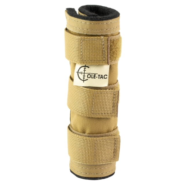 Cole-Tac Metal Python Suppressor Cover 6in Coyote Brown Fits 1-2in Suppressors