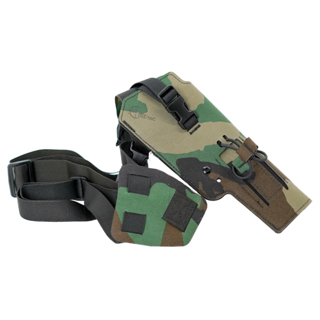Cole-TAC Varmint Wrangler Chest Holster Fits Most 22LR Suppressor Host Ruger MK Series/M&P22/Buckmark/TX22 with Suppressors Attached and Weapon - Cole-Tac