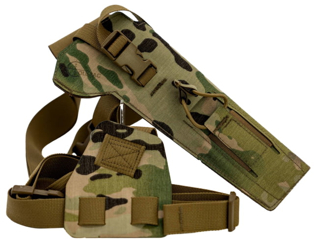 Cole-Tac Varmint Wrangler Squadron Chest Holster Left Hand MultiCam - Cole-Tac