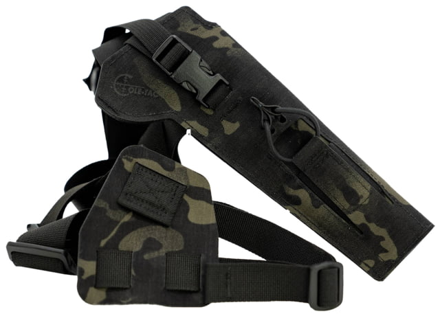 Cole-Tac Varmint Wrangler Squadron Chest Holster Left Hand MultiCam Black - Cole-Tac