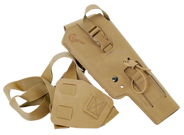 Cole-Tac Varmint Wrangler Squadron Chest Holster Left Hand Coyote Brown - Cole-Tac
