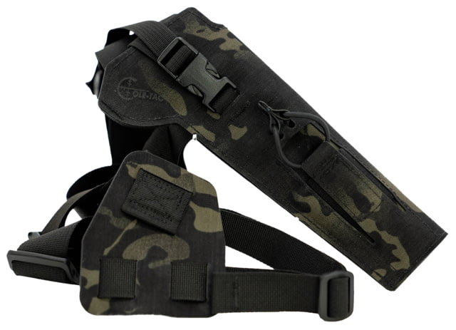 Cole-Tac Varmint Wrangler Squadron Chest Holster Right Hand MultiCam Black - Cole-Tac