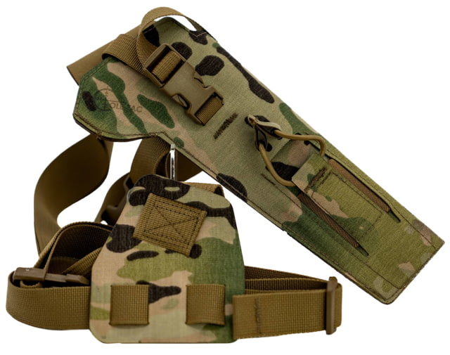Cole-Tac Varmint Wrangler Squadron Chest Holster Right Hand MultiCam