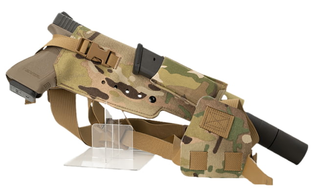 Cole-Tac Varmint Wrangler XL Squadron Chest Holster Right Hand MultiCam - Cole-Tac