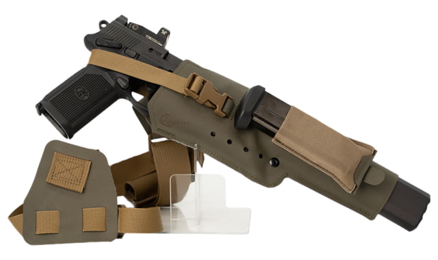 Cole-Tac Varmint Wrangler XL Squadron Chest Holster Left Hand Ranger Green - Cole-Tac