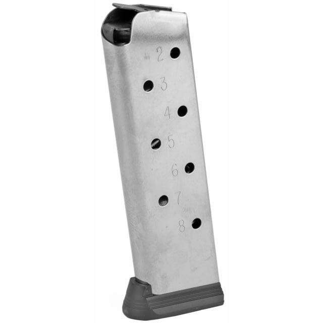 t 1911 Govt/Commander Handgun Magazine Stainless With Base Pad .45 ACP 8/rd 2E49049F CX Ammo