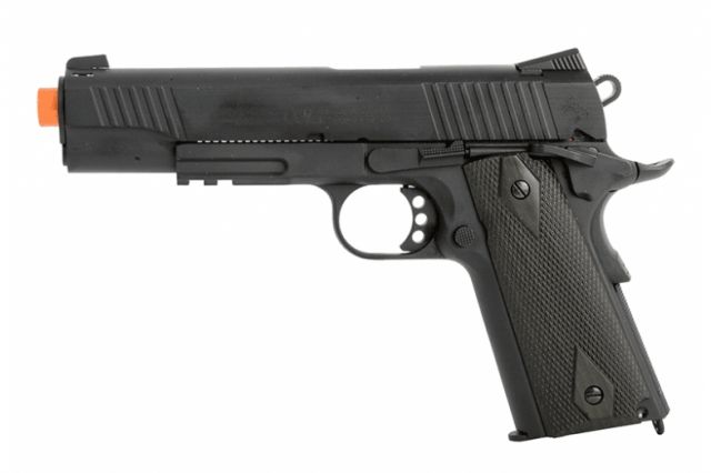 Colt 1911 Rail Gun CO2 Blowback Full Metal Black - Colt