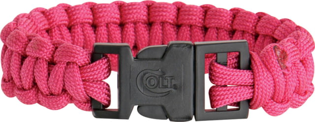 Colt Tactical S.P.E.A.R. Survival Bracelet single weave.75in release buckle 7.25in dia 7.5in cord hot pink - Colt