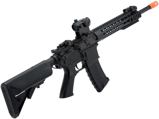 Colt Licensed M4A1 Sportsline Carbine Airsoft Gun w/Polymer Keymod Handguard Black Large - Colt