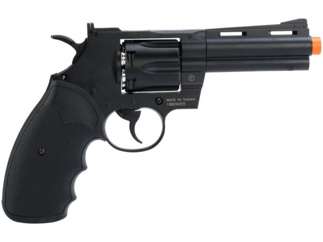 Colt Licensed Python .357 Magnum Full Metal CO2 Revolver Length 4in Black Medium - Colt