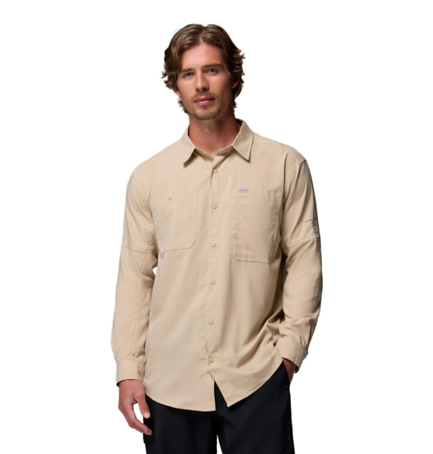 Columbia Silver Ridge Utility II Long Sleeve Shirt - Men's Ancient Fossil Extra Large