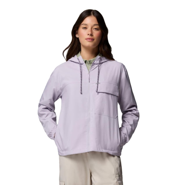 Columbia Skien Valley Hooded Long Sleeve Shirt - Women's Lavender Pearl Extra Large