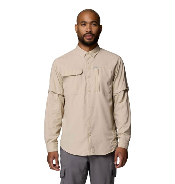 Columbia Skien Valley Long Sleeve Shirt - Men's Ancient Fossil 2XL