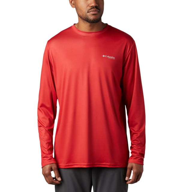 Columbia Columbia Terminal Tackle PFG Fish Flag Long Sleeve - Men's Red Spark/White Small - $24.06 at Optics Planet
