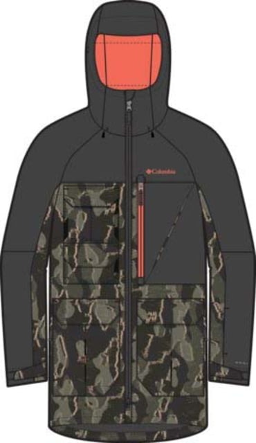 Columbia Coreshot Printed Jacket - Men's Greenscape Treebark Print/Black 2XL