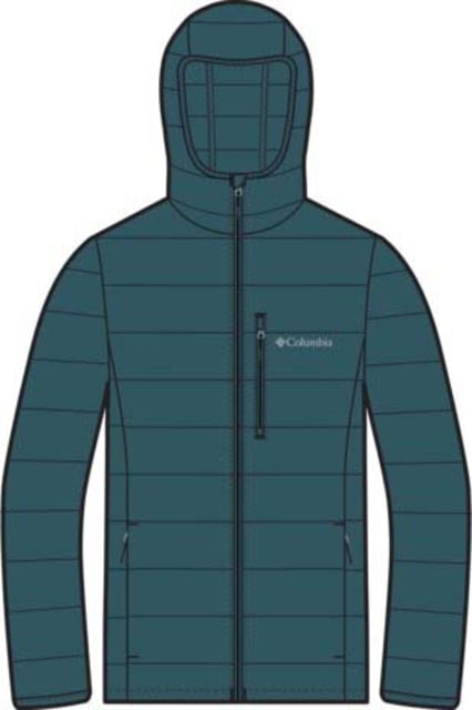 Columbia Drift Peak Stretch Down Hooded Jacket - Men's Everblue Large