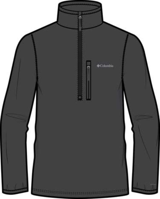 Columbia Essential Hike Grid Fleece Half Zip Jacket - Men's Black Small
