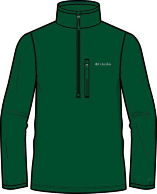 Columbia Essential Hike Grid Fleece Half Zip Jacket - Men's Rain Forest Small