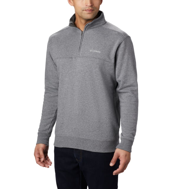 Columbia Hart Mountain II Half Zip Sweatshirt - Men's Charcoal Heather XXL