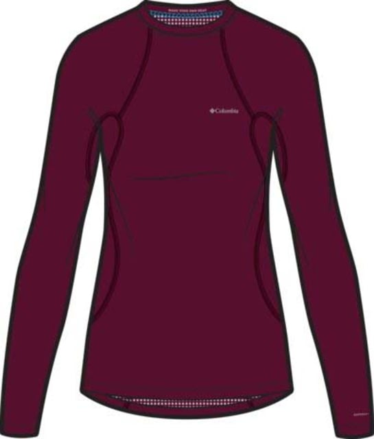 Columbia Midweight Stretch Long Sleeve Top - Women's Rich Wine Extra Large