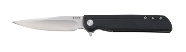 Columbia River LCK + 3.31 Folding Plain Satin 8Cr13MoV SS Blade GRN Black