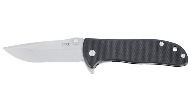 Columbia River DRIFTER BLACK W/SILVER BLADE PEGGABLE - Crkt