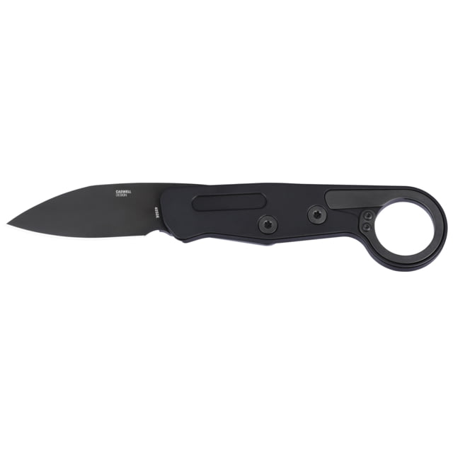 CRKT Provoke EDC Folding Knife 2.56 Drop Point Blade D2 Blade Steel 7.25 Overall Length Titanium Nitride Finish Black Black Aluminum Handle Liner Lock
