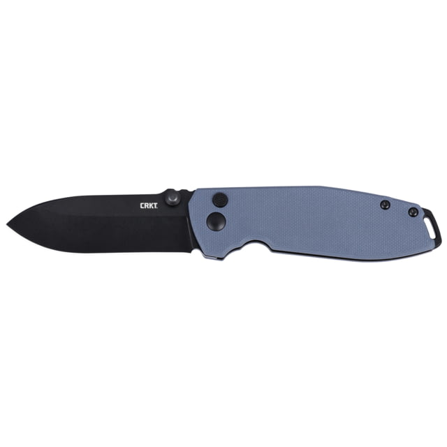 CRKT Squid XM Button Lock Folding Knife 2.95in D2 Steel Drop Point Blade Gray G10 Handle