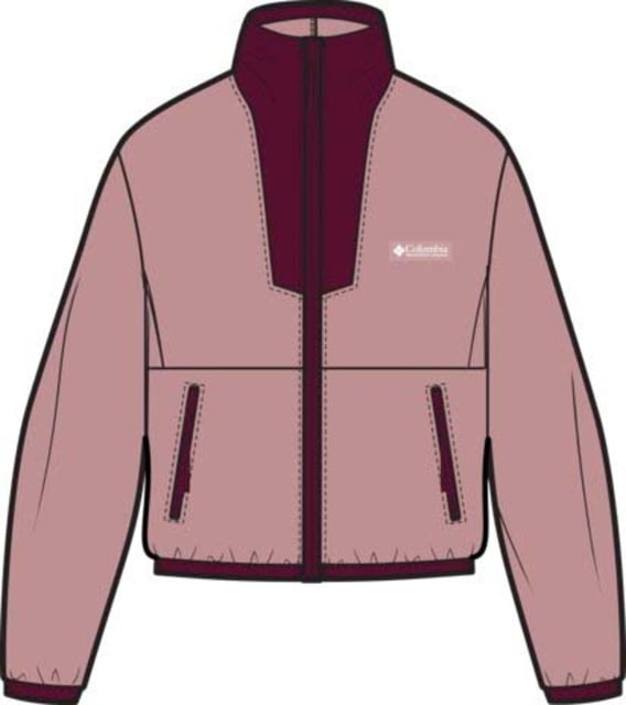 Columbia Columbia Sequoia Grove Full Zip Fleece Jacket - Women's Eraser Pink/Rich Wine Medium - $32.94 at Optics Planet