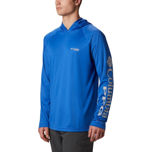 Columbia Columbia Terminal Tackle Hoodie - Men's Vivid Blue/Cool Grey Logo Extra Large - $24.37 at Optics Planet