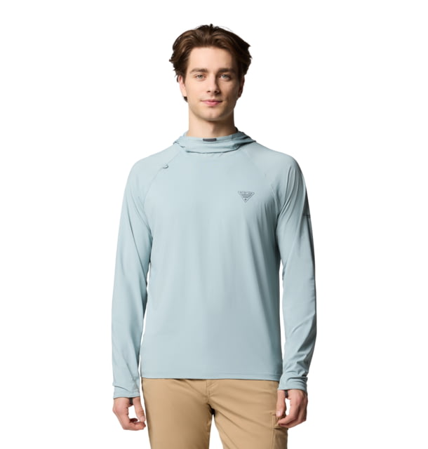 Columbia Wild Cast Sun Hoodie - Men's Crushed Blue XXL