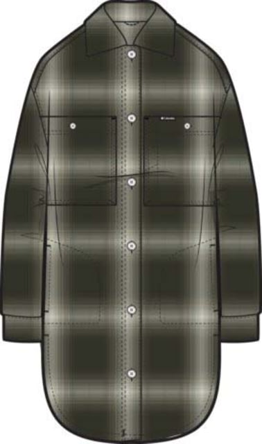 Columbia Columbia Wildest Venture Long Fleece Coat - Women's Greenscape Blurred Ombre Small - $76.03 at Optics Planet