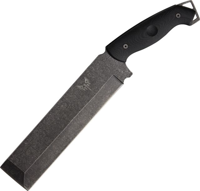 Combat Ready Cuma Battle 9.25in Steel Cleaver Blade Black G10 Handle - Combat Ready